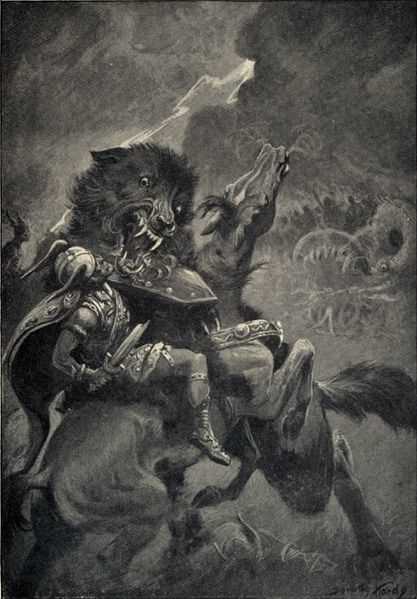 Волк Фенрир: смертельная угроза для богов