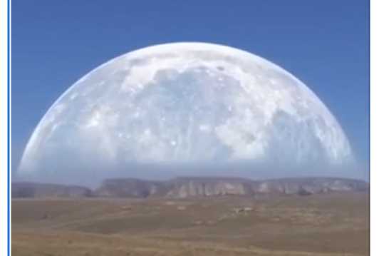 Определение блика луны на воле