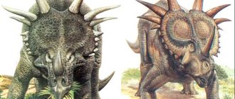 Как называется доисторическое животное с гигантским рогом на голове?
