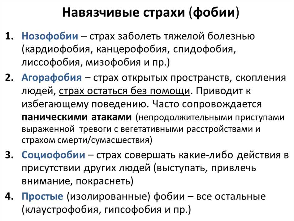 Симптомы фобии боязнь ночи