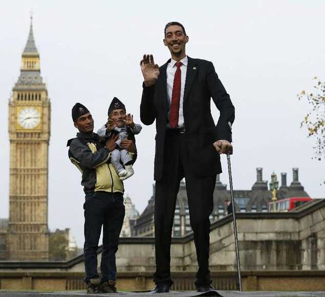 Самый высокий и самый низкий человек в мире